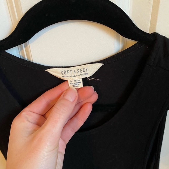 American Eagle Lace Up Sides Soft&Sexy Razorback Dress - Picture 3 of 4